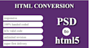 convert PSD to HTML responsive website