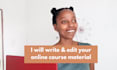 write your online course material