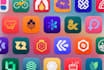design a professional and modern app icon logo