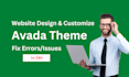 fix issues and customize avada theme