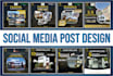 design social media posts, fb linkedin instagram carousel