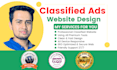 design classified ads website with wordpress listing theme