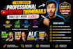 design eye catching youtube thumbnails with high CTR