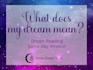 do tarot dream analysis within 24 hours