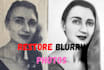 restore old blurry photos, low to high result, retouch image