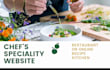 create a chefs speciality restaurant website