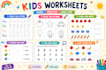 design kindergarten preschool kids activity book worksheets tracing workbook kdp