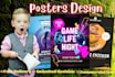 create a creative and eye catchy posters design