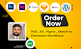 be your elementor expert for elementor wordpress website