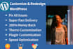 revamp redesign customize fix CSS issues wordpress website