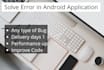 solve bugs in application android flutter