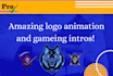 create amazing logo animation and intro
