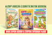 design amazon KDP book cover, coloring book cover design for kids