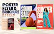 design flyers, posters, leaflets and brochures