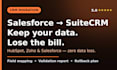 migrate your CRM data to suitecrm from salesforce, hubspot or zoho