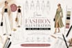 draw a professional fashion illustration or flat sketch