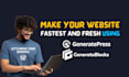 create fastest and fresh website with generatepress, generateblocks
