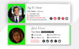 provide clickable html email signature, html email signature
