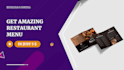design editable restaurant menu