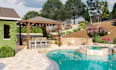 do 3d backyard landscape design with garden swimming pool patio pergola deck