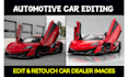 do car photo edit, cutout, transparent and reflection shadow