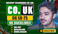 do white hat seo co UK backlinks having da 50 to 75 dofollow parament  links