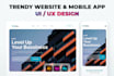 create nft website and app ux ui landing page design