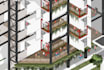 do axonometric architectural diagram and drawing