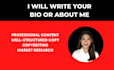 write your bio or about me