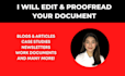 edit and proofread your document