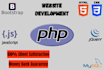 develop web application using PHP, mysql, HTML, CSS, jquery, bootstrap