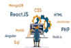 create a website using react js, angular js and node js