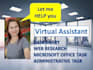 be your virtual assistant for dataentry, data mining, typing