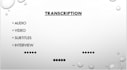 can transcript your work