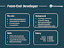 be your front end developer