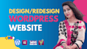 build responsive wordpress website design, redesign, elementor pro