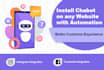 integrate tidio chatbot live chat with automation on website