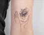 cute little one lined tattoo