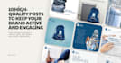design 10 fresh posts as your social media manager