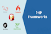 develop a website in PHP laravel, codeigniter, cakephp
