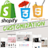 do shopify or wordpress theme customization frontend bug fix