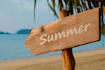 type your massage beach sign