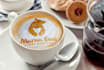 place your logo, text on coffee cup with coffee powder