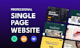 create responsive one page HTML5 website