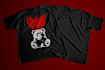create custom and dark art illustration for t shirt
