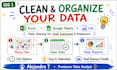 clean, organize, and fix your excel or google sheets data