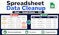 clean, organize, and fix your excel or google sheets data