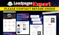 build leadpages landing page, leadpages website