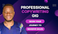 do professional copywriting for your website copy or blog