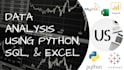 do statistical data analysis using python, excel and sql